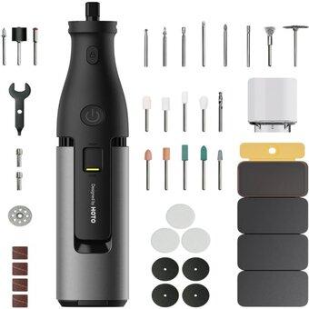  Гравер HOTO HFE0018GL 12V Rotary Tool Kit Pro 