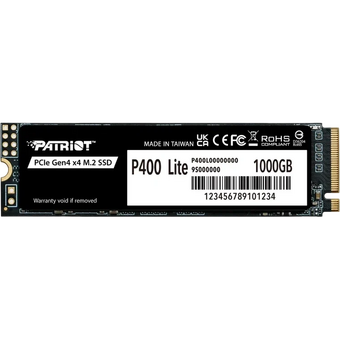  SSD Patriot P400 Lite (P400LP1KGM28H) 1TB M.2 2280 NVMe PCle 4.0 x4 R3500/W2700 TBW 560TB 3D NAND with HS 