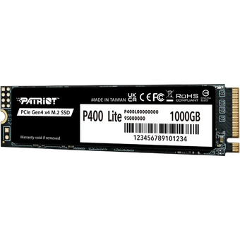  SSD Patriot P400 Lite (P400LP1KGM28H) 1TB M.2 2280 NVMe PCle 4.0 x4 R3500/W2700 TBW 560TB 3D NAND with HS 