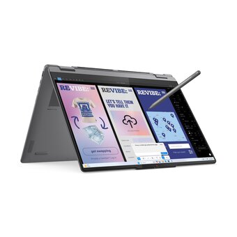  Ноутбук Lenovo Yoga 7 16ILL10 (83JT0028RK) 16", трансформер, OLED, Core Ultra 7 256V 2.2ГГц, 8 ядер, 16ГБ LPDDR5x, 1ТБ SSD, Intel Arc 140V, без ОС 