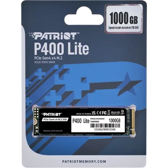  SSD Patriot P400 Lite (P400LP1KGM28H) 1TB M.2 2280 NVMe PCle 4.0 x4 R3500/W2700 TBW 560TB 3D NAND with HS 