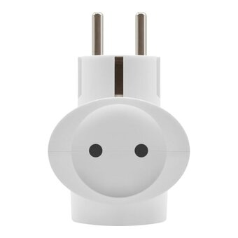  Тройник Defender TG-04 (99111) 3 розетки, заземление, белый 