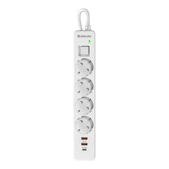  Сетевой фильтр DEFENDER DFS 141 (99433) white 