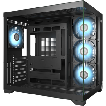  Корпус PcCooler C3T700 ARGB BK, без БП Midi-Tower, TG, 4x120mm 1xUSB-A 3.0 + 2.0 1xUSB-C, ATX, mITX Black 