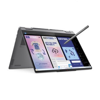  Ноутбук Lenovo Yoga 7 14ILL10 (83JQ007YRK) 14", трансформер, OLED, Ultra 7 256V 2.2ГГц, 8 ядер, 16ГБ LPDDR5x, 512ГБ SSD, Intel Arc 140V, без ОС 