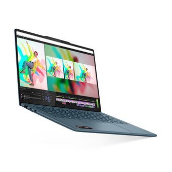  Ноутбук Lenovo Yoga Pro 7 14AKP10 (83KG0014RK) 14.5", OLED, AMD Ryzen AI 7 350 2ГГц, 8 ядер, 32ГБ LPDDR5x, 1ТБ SSD, AMD Radeon 860M, W11H, бирюзовый 