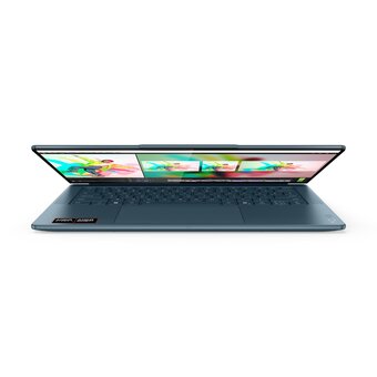  Ноутбук Lenovo Yoga Pro 7 14AKP10 (83KG0014RK) 14.5", OLED, AMD Ryzen AI 7 350 2ГГц, 8 ядер, 32ГБ LPDDR5x, 1ТБ SSD, AMD Radeon 860M, W11H, бирюзовый 
