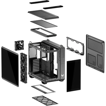  Корпус ASUS Tuf Gaming GT502 Horizon TG ARGB Black (90DC0090-B19020) 