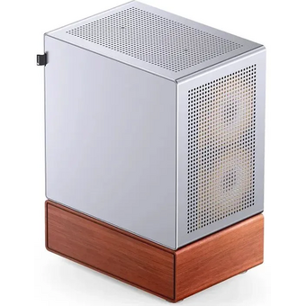  Корпус JONSBO T7 Silver без БП, боковая панель из закаленного стекла, mini-ITX, micro-ATX, серебристый 