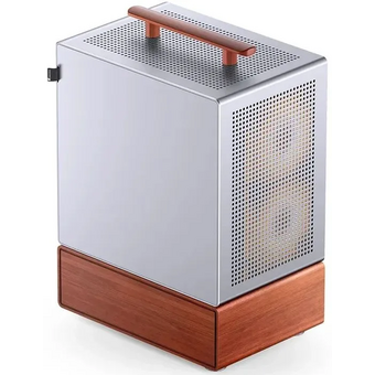  Корпус JONSBO T7 Silver без БП, боковая панель из закаленного стекла, mini-ITX, micro-ATX, серебристый 