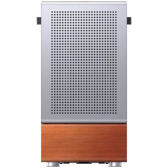  Корпус JONSBO T7 Silver без БП, боковая панель из закаленного стекла, mini-ITX, micro-ATX, серебристый 
