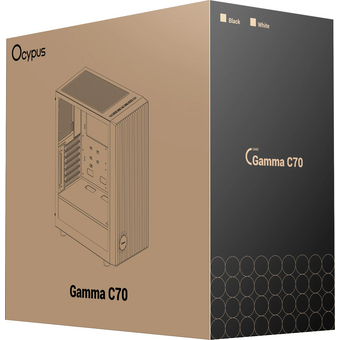  Корпус Ocypus Gamma C70 WH, ATX, USB3.0*1+USB2.0*1 