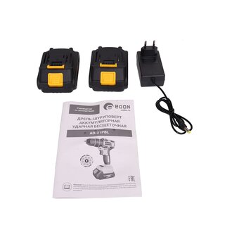  Дрель аккумуляторная Edon AD-21PBL набор ударный 