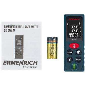  Лазерный дальномер Ermenrich Reel GK60 (83080) луч. красный 