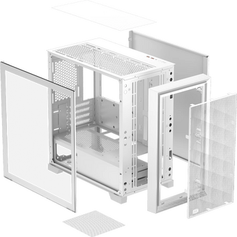  Корпус PcCooler C3D310 WH, без БП, Mini-Tower, TG, Mesh, no fans, 2xUSB-A 3.0, mATX, mITX White 