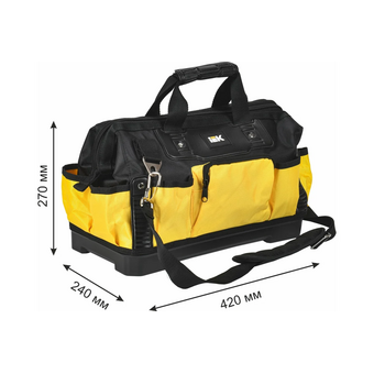  Сумка для инструментов IEK BG-02 (A2L5-BG12-02-K02) желтый/черный 