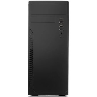  Корпус Foxline FL-301 (FL-301-RW), без БП ATX, 4xUSB2.0, HDA, w/o Fan, PSU, no PowerCord , w/DVD-RW installed 