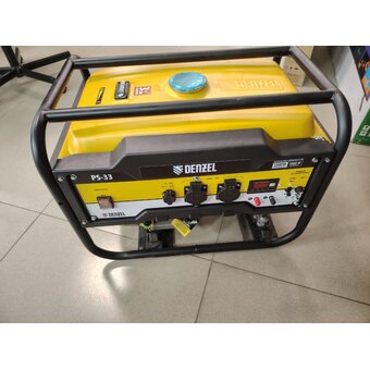  УЦ Генератор бензиновый DENZEL PS 33 (946834) (плохая упаковка, малые потертости на корпусе, замена прокладок) 