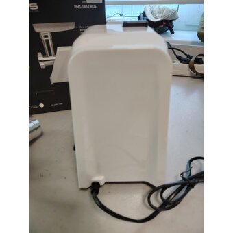  УЦ Мясорубка Polaris PMG 1852 RUS белый (плохая упаковка, трещина на лотке, потертости на пластике паза, пересборка) 