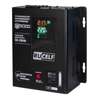  Стабилизатор напряжения Rucelf RS-5000 черный 