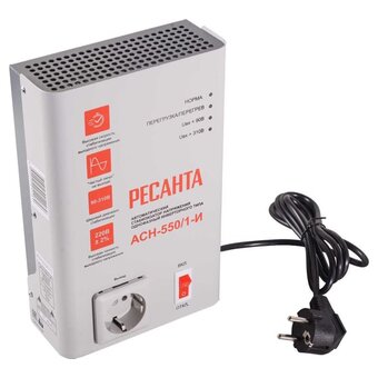  Стабилизатор напряжения Ресанта АСН-550/1-И 0.5кВА белый (63/6/75) 