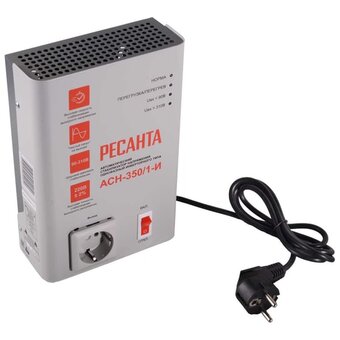  Стабилизатор напряжения Ресанта АСН-350/1-И 0.35кВА белый (63/6/74) 