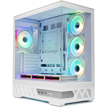  Корпус XASTRA Q700 7ARGB-C10-UC White (Q700-7FM12A-C10-UC-WH) ATX/Aquarium/Screewless/7x120mm ARGB PWM mirror fans/Argb+PWM HUB 10port/Type C 