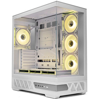  Корпус XASTRA Q700 7ARGB-C10-UC White (Q700-7FM12A-C10-UC-WH) ATX/Aquarium/Screewless/7x120mm ARGB PWM mirror fans/Argb+PWM HUB 10port/Type C 