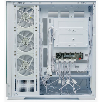  Корпус XASTRA Q700 7ARGB-C10-UC White (Q700-7FM12A-C10-UC-WH) ATX/Aquarium/Screewless/7x120mm ARGB PWM mirror fans/Argb+PWM HUB 10port/Type C 