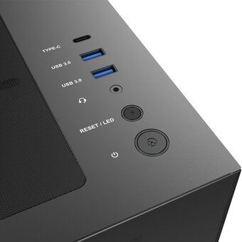  Корпус RAIJINTEK ATREUS BT4 (0R20B00255) без БП, Midi-Tower, TG, 4x120mm ARGB, 2xUSB-A 3.0 + 1xUSB Type-C, E-ATX, ATX, mITX Black 