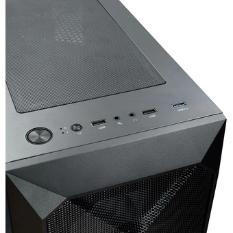  Корпус XASTRA A304 4ARGB-C6 Black (A304-4FC12A-C6) ATX/Mesh/half-size TG/4x120mm ARGB FC fans/Argb+PWM HUB 6port 