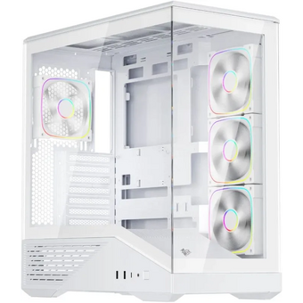  Корпус 1STPLAYER GM7 ARGB White (GM7-WH-3FN7R-W-1FN7-W) / ATX / 4x120mm ARGB fans 