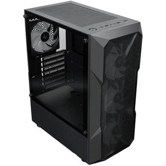  Корпус XASTRA A304 4ARGB-C6 Black (A304-4FC12A-C6) ATX/Mesh/half-size TG/4x120mm ARGB FC fans/Argb+PWM HUB 6port 