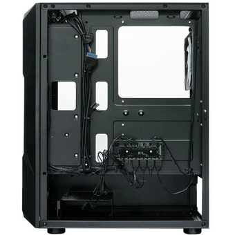  Корпус XASTRA A304 4ARGB-C6 Black (A304-4FC12A-C6) ATX/Mesh/half-size TG/4x120mm ARGB FC fans/Argb+PWM HUB 6port 