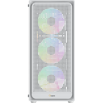  Корпус Ocypus Gamma C50 WH ARGB, MATX, USB3.0*1+USB2.0*2, FRONT 3x120mm ARGB, REAR 1x120mm ARGB 