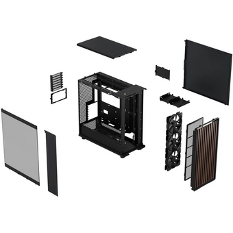  Корпус Fractal Design North XL TG Dark Tint (FD-C-NOR1X-02) без БП, Full-Tower, 3x140mm, 2xUSB-A 3.2 + 1xUSB Type-C E-ATX, ATX, mITX 