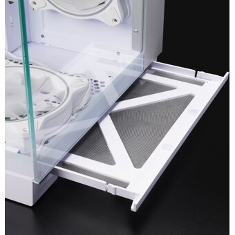  Корпус CHIEFTEC Visio White (GM-30W-TG-OP) без БП, боковое окно (панорама) из закаленного стекла, 6xPWM ARGB 120мм вентиляторов, белый, ATX 