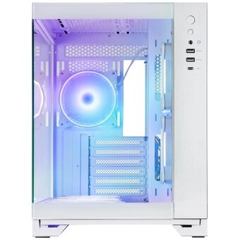  Корпус CHIEFTEC Visio White (GM-30W-TG-OP) без БП, боковое окно (панорама) из закаленного стекла, 6xPWM ARGB 120мм вентиляторов, белый, ATX 
