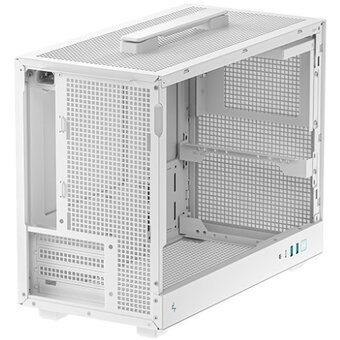  Корпус Deepcool CH160 Plus WH без БП, боковое окно (закаленное стекло), белый, Micro ATX/Mini-ITX 
