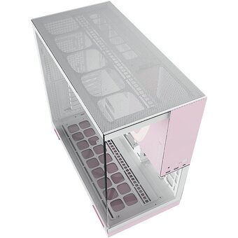  Корпус Geometric Future Model 5 (1AM5WKPK00100), без БП, Midi-Tower, TG, no fans, 2xUSB-A 3.0, 1xUSB 3.2 Type-C, E-ATX, ATX, mITX Pink 