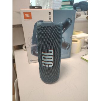  УЦ Портативная акустическая система JBL Flip 7 синий (плохая упаковка, акб хватает на 3 часа) 