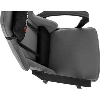  Кресло игровое Zombie 1 Grey серый/черный крестов. пластик 