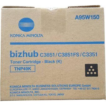  Тонер Konica-Minolta bizhub (A95W150) C3351/C3851 черный TNP-49K 