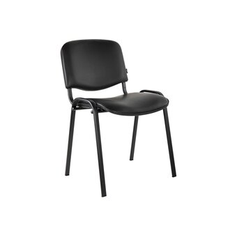  Стул BRABIX Iso CF-005 (531977) черный каркас, кожзам черный 