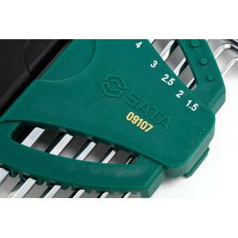  Набор ключей шестигранных Sata 09107 9 пр. 