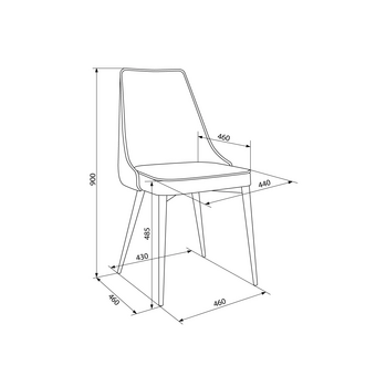  Стул Бюрократ CH-K4_1/HL07_2 бежевый Holland 06 металл черный на ножках 
