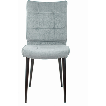  Стул Бюрократ CH-K10_1/LT28 серо-голуб. Light 28 металл черный на ножках 