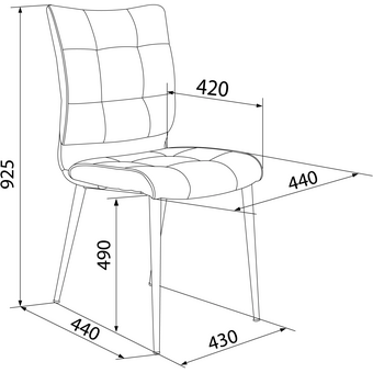  Стул Бюрократ CH-K10_1/LT28 серо-голуб. Light 28 металл черный на ножках 