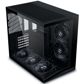  Корпус Lian Li O11 Dynamic Mini V2 Flow (G99.O11DMIV2FX.R0) / Black / 5 x 120mm PWM Fan / Mid-Tower, TG 