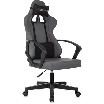  Кресло игровое Zombie 1 Grey серый/черный крестов. пластик 